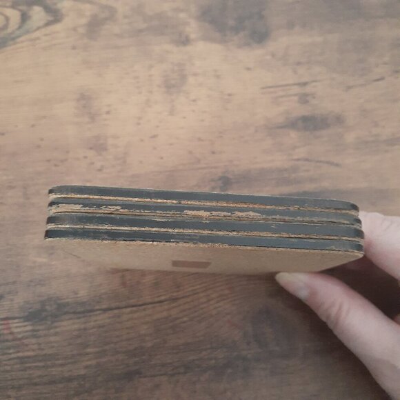 Lifestyle UK Purple Artichoke Cork Back Coasters Set of 4 - Picture 10 of 12